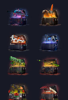 15x CS:GO Cases PSD Pack