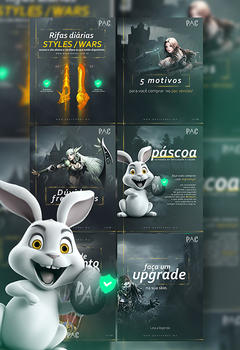 Dark Mu Banners pack set PSD