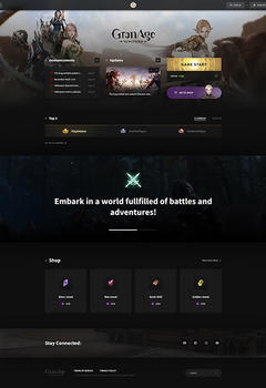 GranAge v4 Game Website Template
