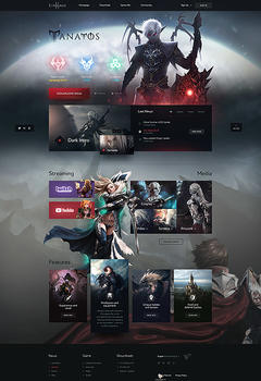 Tanatos Lineage 2 Game Website Template