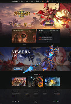 Avadon Mu Online Game Website Template