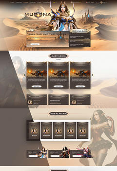 Mu Duna Game Website Template