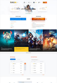 Mu Horizon Game Website Template