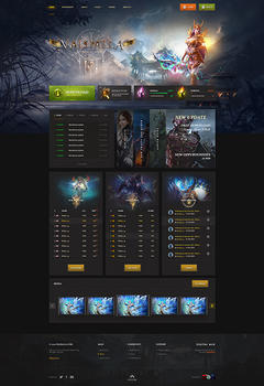 Mu Valhalla Game Website Template