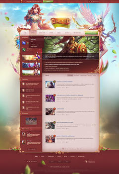 Perfect World Charmed Game Website Template