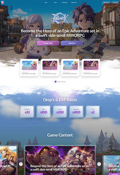 Ragnarok Online Game Website Template