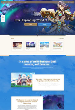 Ragnarok V2 Game Website Template