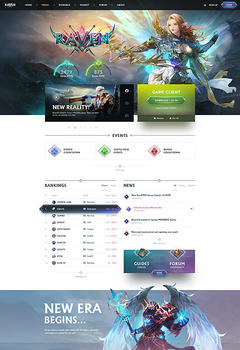 RaVeN Mmorpg Gaming Website template